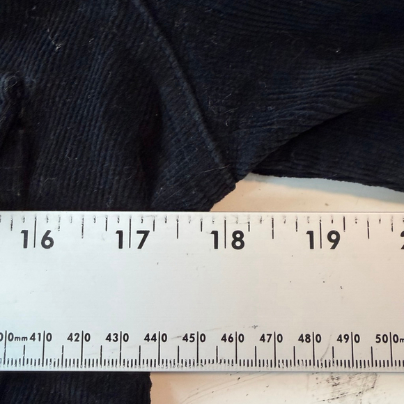 Frankie B Black Vintage Frankie B Black Corduroy Military Jacket Goth XS-S - Picture 6 of 10